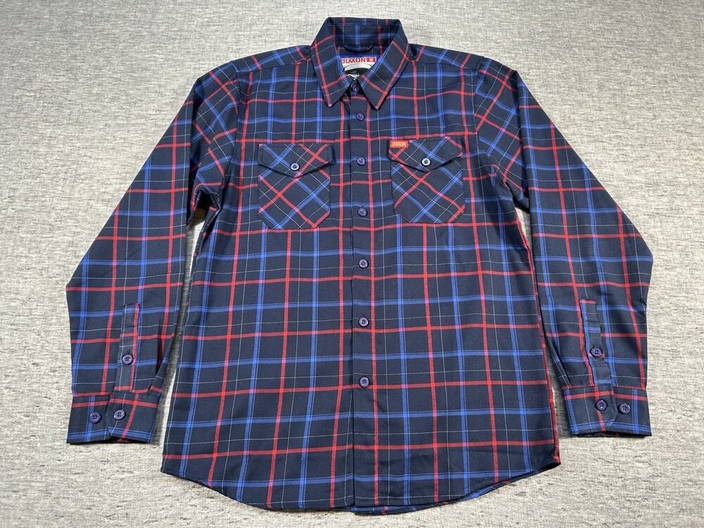 Dixxon Blood Stripe Flannel Shirt Mens Medium Plaid United States Marine Corps